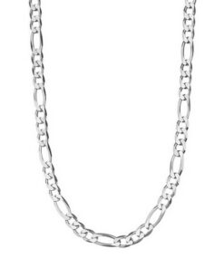 Srebrny łańcuszek figaro unisex  4mm 50/55cm