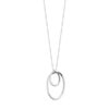 Srebrny rodowany naszyjnik minimalistyczny 47cm