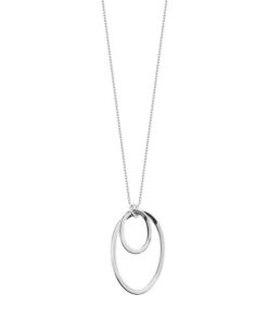 Srebrny rodowany naszyjnik minimalistyczny 47cm