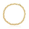 Piękna złota bransoletka ROLO - 585 - BZX6233 - CHARMS