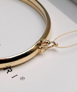 Złota sztywna bransoletka typu bangle - 333 - BXX5452 – Bild 8