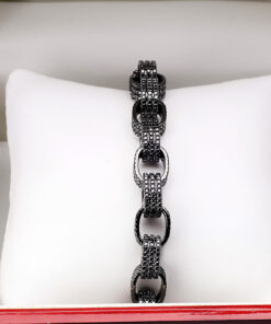 Alternatywny widok Exclusive | Czarna bransoleta z czarnymi diamentami - DDB0280