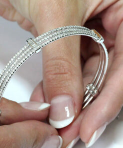 Exclusive | Piękna brylantowa bransoletka z 18k złota - DDB0436 - obrazek 4