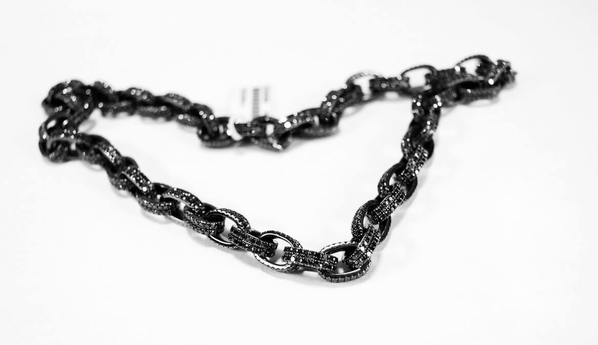 Exclusive | Czarne złoto i czarne diamenty - naszyjnik unisex - obrazek 3