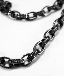 Exclusive | Czarne złoto i czarne diamenty - naszyjnik unisex - obrazek 4