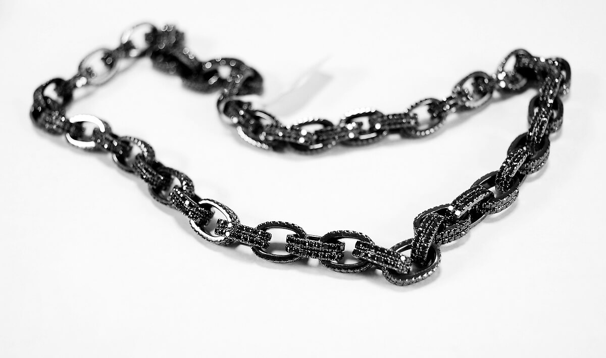 Exclusive | Czarne złoto i czarne diamenty - naszyjnik unisex - obrazek 6