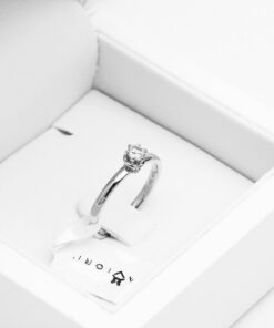 Piękny pierścionek zaręczynowy z diamentem 0.15ct – Bild 6
