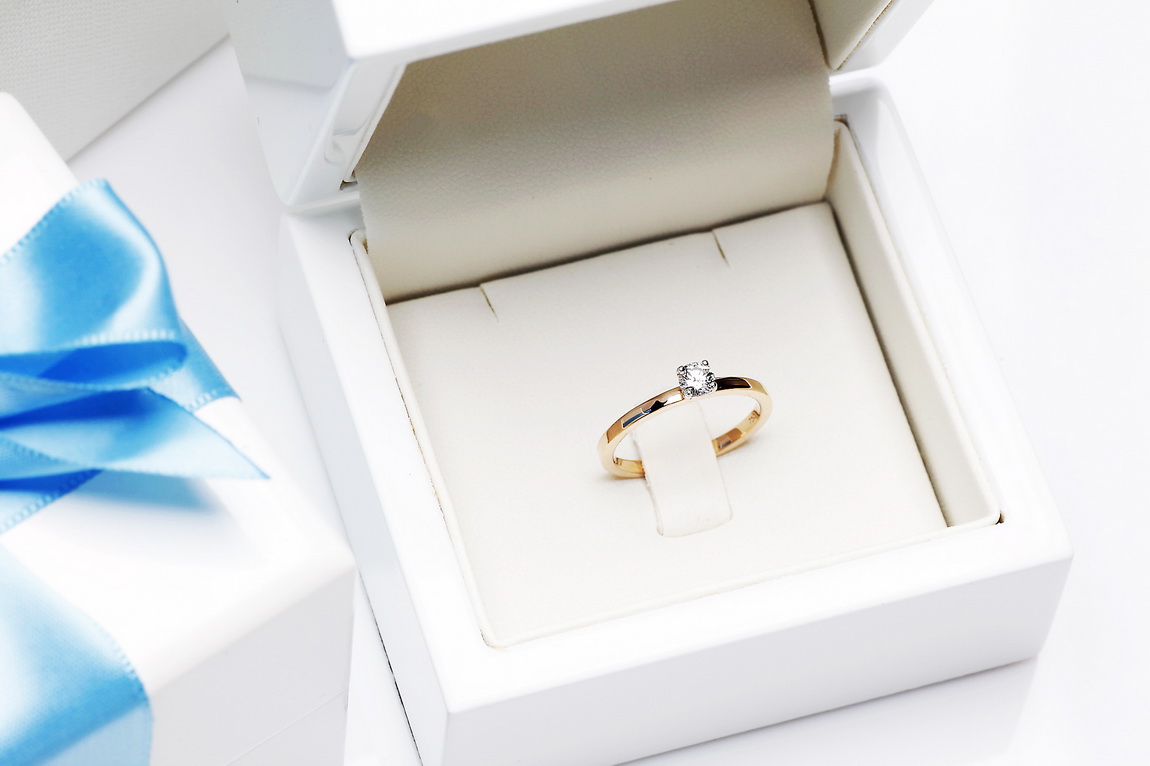 Staviori® Must Have | idealny pierścionek zaręczynowy złoto 585 koszyczek i brylant 0,20ct - Image 5