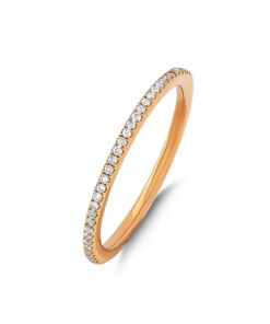 Exclusive | obrączka ze złota 750 z diamentami 0,21ct - Image 4