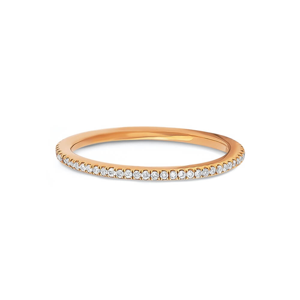 Exclusive | obrączka ze złota 750 z diamentami 0,21ct - Image 2
