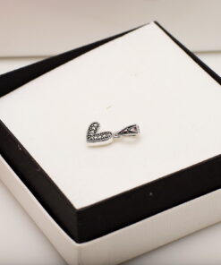 srebrny wisiorek serduszko z markazytami - obrazek 5