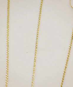 Złoty łańcuszek 585 splot typu pancerka (curb chain) 42cm – Bild 6