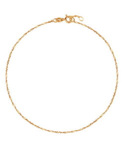 Złota bransoletka / łańcuszek na kostkę - 585 - 25cm - BZN6452