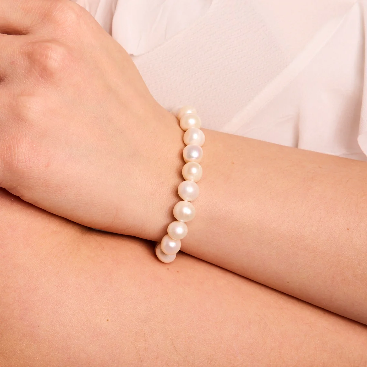Perły naturalne ze srebrem 10mm - BSN6061 - Obrázek 2