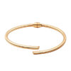 Srebrna pozłacana bransoletka sztywna bangle BSC6465Y