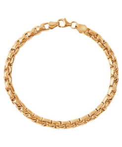 Złota bransoletka łańcuchowa unisex - 333 - BXX6691