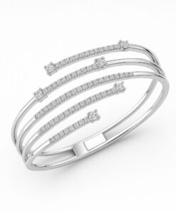 Exclusive | Bransoletka białego złota 750 z diamentami – model DDB0001