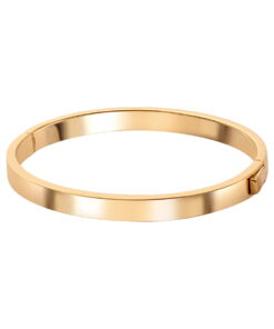 Alternatywny widok Srebrna pozłacana bransoletka sztywna typu bangle BSC6468Y