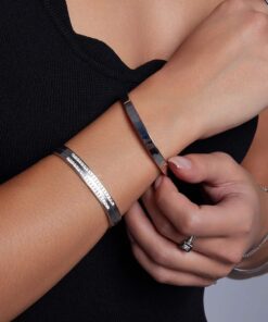 Srebrna bransoletka sztywna bangle - BSC6468 - Obrázek 5