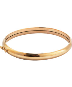 Złota sztywna bransoletka typu bangle - 333 - BXX5452