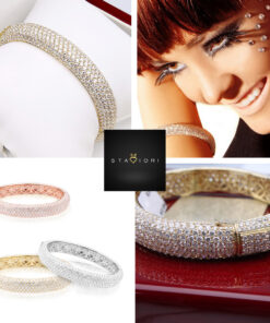 Exclusive | Cudowna brylantowa bransoleta typu bangle - DDB0332Y - obrazek 12