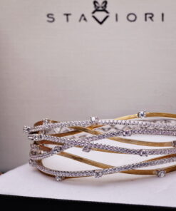 Exclusive | Ekskluzywna bransoleta z diamentami z żółtego i białego złota 750 - Image 11