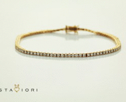 Exclusive | złota bransoletka tenisowa z diamentami - 750 - DDB0699 – Bild 3