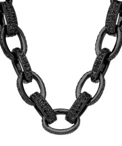 Exclusive | Czarne złoto i czarne diamenty - naszyjnik unisex