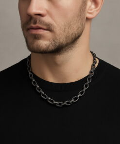 Exclusive | Czarne złoto i czarne diamenty - naszyjnik unisex - obrazek 5