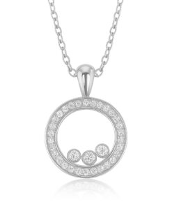 Alternatywny widok Exclusive | wisiorek z brylantami ze szafirowym szkłem - happy diamonds