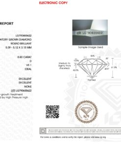 Exclusive | Złoty naszyjnik z brylantem laboratoryjnym 0,50ct - obrazek 9