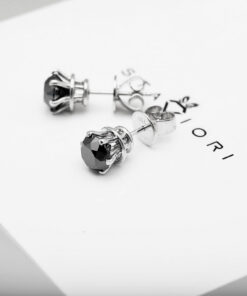 Exclusive | Piękne kolczyki z czarnymi diamentami 2,80ct w 18K białym złocie - Image 10