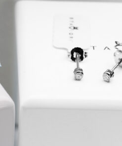 Kolczyki okrągłe brylantowe 0,10ct - KBD2556 - Obrázek 6