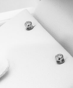 Kolczyki okrągłe brylantowe 0,10ct - KBD2556 - Obrázek 5