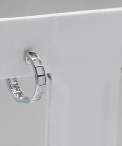 Kolczyki koła 16mm diamenty bagietowe i okrągłe - KBD4759 - Image 13