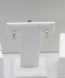 Kolczyki koła 16mm diamenty bagietowe i okrągłe - KBD4759 - Image 9