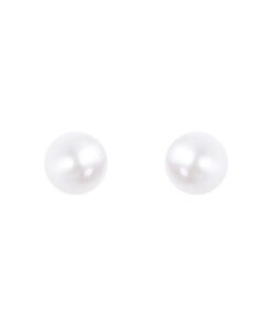 Srebrne kolczyki z perłami 6mm - KSN0303 - Image 3