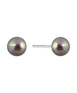 Kolczyki z czarnymi perłami 6mm - KSN4316 – Bild 10
