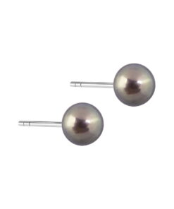 Kolczyki z czarnymi perłami 6mm - KSN4316 – Bild 11