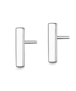 Srebrne minimalistyczne kolczyki pałeczki minimalistyczne - KSC6204