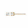Cudne małe złote kolczyki z diamentami 0,10ct