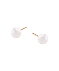Złote kolczyki z naturalnymi perłami 6-6,5mm – Bild 3