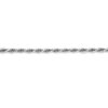 Srebrny rodowany łańcuszek KORD 2mm 45/50/70cm
