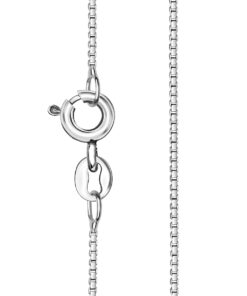 Srebrny łańcuszek kostka srebro rodowane 925 | 42cm