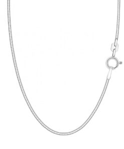 Srebrny łańcuszek ŻMIJKA srebro diamentowane 925 | 55cm