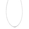 Srebrny rodowany łańcuszek SPIGA 1,4mm 45cm