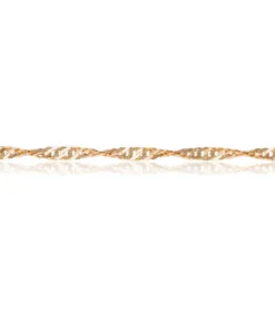 Złoty łańcuszek SINGAPUR 333 1,7mm 45/50 cm