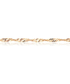 Złoty łańcuszek SINGAPUR 1,5mm 333 42/45/50 cm