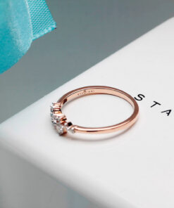 Staviori® Must Have | pierścionek zaręczynowy różowe złoto z diamentami - obrazek 12