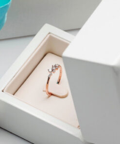 Staviori® Must Have | pierścionek zaręczynowy różowe złoto z diamentami - obrazek 7